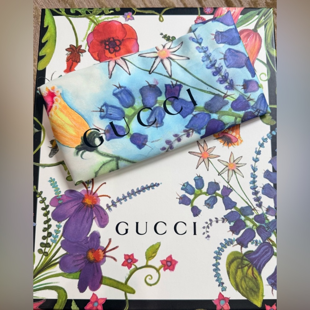 Gucci x Unskilled Worker GG Marmont Matelasse Calfskin Flora Crossbody - Picture 15 of 15